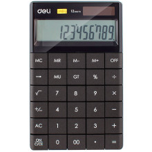 Калькулятор настольный DELI "1589" 12 разрядный, 166х104х15 мм, черный