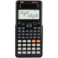 Калькулятор научный DELI "ED82ES", 10+2 разрядов, 252 функции, 173,2х83х17,6 мм, черный