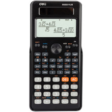 Калькулятор научный DELI "ED82ES", 10+2 разрядов, 252 функции, 173,2х83х17,6 мм, черный