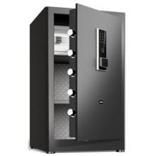 Сейф DELI "ET597" биометрический + электронный замок+ключ, 480х420х800 мм, 38,4 кг, черный