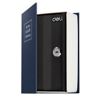 Сейф-книга DELI "ET640" замок ключ, 115х55х180 мм, 0.449 кг, синий