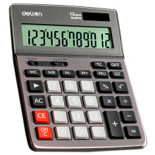 Калькулятор настольный DELI "1671A" 12 разрядный, 183х135х38 мм, темно-серый