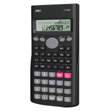 Калькулятор научный DELI "1710", 10+2 разряда, 240 функций, 162х84х19 мм, темно-серый