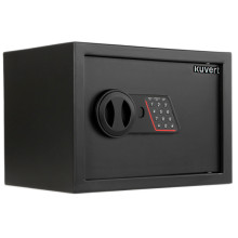Сейф KUVERT "25ELB" электронный замок + ключ, 350х250х250 мм, 5.5 кг, черный
