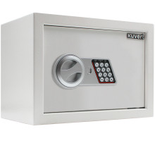 Сейф KUVERT "25ELB" электронный замок + ключ, 350х250х250 мм, 5.5 кг, белый