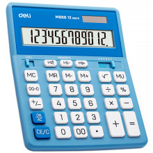 Калькулятор настольный DELI "М888" 12 разрядный, 202х159х31 мм, синий